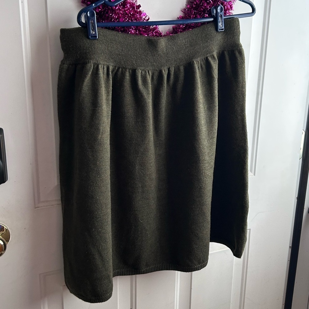 Eileen Fisher Merino Wool Knit Skirt Size M - Picture 10 of 11